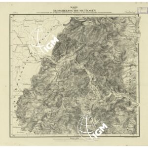 UEBERSICHT DER TOPOGRAPHISCHEN KARTE VON DEM GROSSHERZOGTHUME HESSEN - FOGLIO 4 BIEDENKOPF