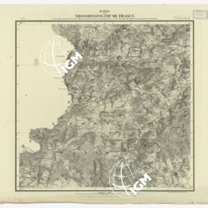 UEBERSICHT DER TOPOGRAPHISCHEN KARTE VON DEM GROSSHERZOGTHUME HESSEN - FOGLIO 5 GLADENBACH