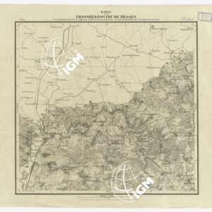 UEBERSICHT DER TOPOGRAPHISCHEN KARTE VON DEM GROSSHERZOGTHUME HESSEN - FOGLIO 6 ALLENDORF