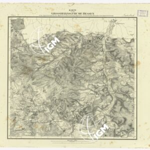 UEBERSICHT DER TOPOGRAPHISCHEN KARTE VON DEM GROSSHERZOGTHUME HESSEN - FOGLIO 8 LAUTERBACH