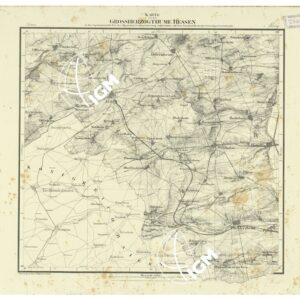 UEBERSICHT DER TOPOGRAPHISCHEN KARTE VON DEM GROSSHERZOGTHUME HESSEN - FOGLIO 24 ALZEY