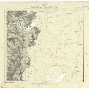 UEBERSICHT DER TOPOGRAPHISCHEN KARTE VON DEM GROSSHERZOGTHUME HESSEN - FOGLIO 27 MICHELSTADT