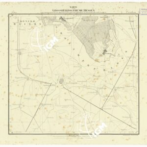 UEBERSICHT DER TOPOGRAPHISCHEN KARTE VON DEM GROSSHERZOGTHUME HESSEN - FOGLIO 28 VIRNHEIM