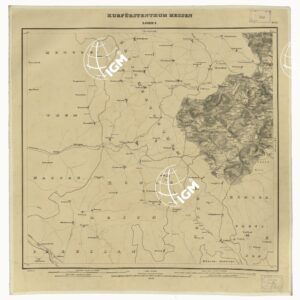 KARTE VON DEM KURFURSTENTHUM HESSEN - FOGLIO 22 LOHRA