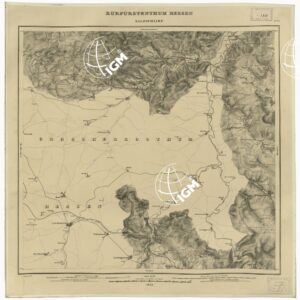 KARTE VON DEM KURFURSTENTHUM HESSEN - FOGLIO 25 SALZSCHLIRF