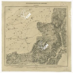 KARTE VON DEM KURFURSTENTHUM HESSEN - FOGLIO 31 GELNHAUSEN