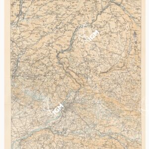L'ESERCITO ITALIANO NELLA GRANDE GUERRA 1915-1918 - VOL. IV 1917 - TOMO 2° TER - Carta 8 - Il terreno dell'undicesima battaglia dell'Isonzo