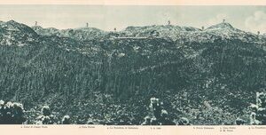 L'ESERCITO ITALIANO NELLA GRANDE GUERRA 1915-1918 - VOL. IV 1917 - TOMO 2° TER - Panorama 3 - Il terreno da Corno di Campo Bianco  Cima della Campanella visto da M. Palo
