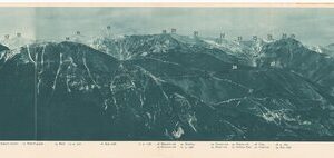 L'ESERCITO ITALIANO NELLA GRANDE GUERRA 1915-1918 - VOL. IV 1917 - TOMO 2° TER - Panorama 5 - Il Terreno dal Kozljak a S. lucia visto dal Passo Zagradan