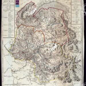 ATLAS NATIONALE DE FRANCE. FOGLIO N. 85 DEPARTEMENT DU MONT BLANC DECRETE LE 29 JANVIER 1793 PAR LA CONVENTION NATIONALE. DEPARTEMENT DU LEMAN DECRETE LE 28 FLORAL AN 6 PAR LE CORPS LEGISLATIFS.