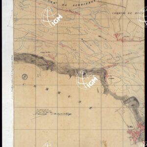 TABLEAU D'ASSEMBLAGE DE CARTE DES BASSINS INONDABLES DU RHONE ET DU GUIERS RELATIVE AUX LIGNES LATERALES LEVEE ET DESSINEE A' L'ECHELLE D'UN 5.000 ME PAR LES CAP. NES DU GENIE CIVIL MELANO ET BAGETTI - BASSIN DE CHOUTAGNE FOGLIO II - PARTE 1.