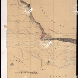TABLEAU D'ASSEMBLAGE DE CARTE DES BASSINS INONDABLES DU RHONE ET DU GUIERS RELATIVE AUX LIGNES LATERALES LEVEE ET DESSINEE A' L'ECHELLE D'UN 5.000 ME PAR LES CAP. NES DU GENIE CIVIL MELANO ET BAGETTI - BASSIN DE CHANAZ FOGLIO III - PARTE 1.