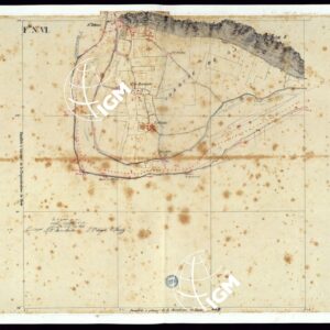 TABLEAU D'ASSEMBLAGE DE CARTE DES BASSINS INONDABLES DU RHONE ET DU GUIERS RELATIVE AUX LIGNES LATERALES LEVEE ET DESSINEE A' L'ECHELLE D'UN 5.000 ME PAR LES CAP. NES DU GENIE CIVIL MELANO ET BAGETTI - FOGLIO VI.