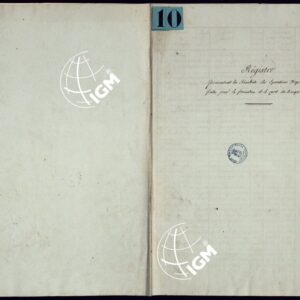 BROUILLON DU REGISTRE PRESENTANT LES RESULTATS DES OPERATIONS TRIGONOMETRIQUE FAITES POUR LA FORMATION DEL LA CARTE DES BAUGES L'AN 1816 - Libretto 1