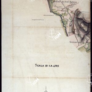 MODELE QUI SERT POUR L'UNION DES FEUILLES, QUI COMPOSENT LA CARTE DE LA GRANDE ROUTE DEPUIS CHAMBERY JUSQU'A S. JEAN DE MAURIENNE LEVEE SUR LIEUX DANS SUR LIEUX DANS ANNES 1781 ET 1782 PAR MARCHETTI INGENIUR TOPOGRAPHE DE S. M. - FEUILLE I CHAMBERY.