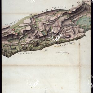 MODELE QUI SERT POUR L'UNION DES FEUILLES, QUI COMPOSENT LA CARTE DE LA GRANDE ROUTE DEPUIS CHAMBERY JUSQU'A S. JEAN DE MAURIENNE LEVEE SUR LIEUX DANS SUR LIEUX DANS ANNES 1781 ET 1782 PAR MARCHETTI INGENIUR TOPOGRAPHE DE S. M. - FOGLIO IX.
