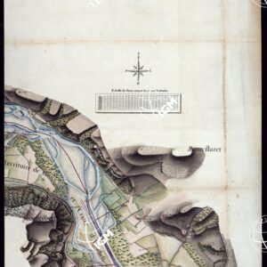 MODELE QUI SERT POUR L'UNION DES FEUILLES, QUI COMPOSENT LA CARTE DE LA GRANDE ROUTE DEPUIS CHAMBERY JUSQU'A S. JEAN DE MAURIENNE LEVEE SUR LIEUX DANS SUR LIEUX DANS ANNES 1781 ET 1782 PAR MARCHETTI INGENIUR TOPOGRAPHE DE S. M. - FOGLIO XIII.