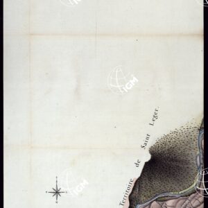 MODELE QUI SERT POUR L'UNION DES FEUILLES, QUI COMPOSENT LA CARTE DE LA GRANDE ROUTE DEPUIS CHAMBERY JUSQU'A S. JEAN DE MAURIENNE LEVEE SUR LIEUX DANS SUR LIEUX DANS ANNES 1781 ET 1782 PAR MARCHETTI INGENIUR TOPOGRAPHE DE S. M. - FOGLIO XVIII.