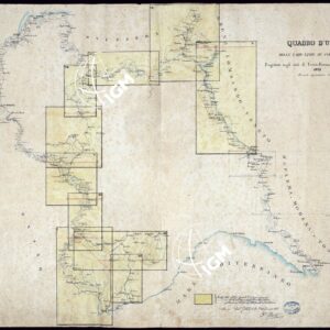 CARTA DEI CORDONI SANITARI SULLA FRONTIERA DELLA SAVOIA DAL COLLE DELLA BALMA AL M.TE TABOR - QUADRO D'UNIONE N.2.