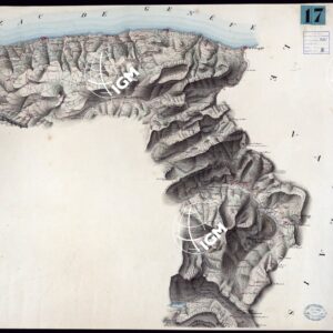 CARTA DEI CORDONI SANITARI SULLA FRONTIERA DELLA SAVOIA DAL COLLE DELLA BALMA AL M.TE TABOR - FOGLIO 2.