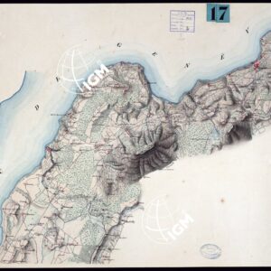 CARTA DEI CORDONI SANITARI SULLA FRONTIERA DELLA SAVOIA DAL COLLE DELLA BALMA AL M.TE TABOR - FOGLIO 3.