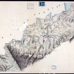 CARTA DEI CORDONI SANITARI SULLA FRONTIERA DELLA SAVOIA DAL COLLE DELLA BALMA AL M.TE TABOR - FOGLIO 4.