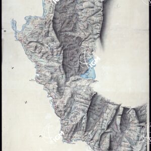 CARTA DEI CORDONI SANITARI SULLA FRONTIERA DELLA SAVOIA DAL COLLE DELLA BALMA AL M.TE TABOR - FOGLIO 6.