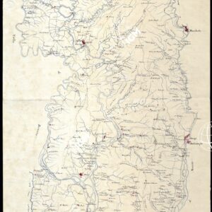 PLAIN LINEAIRE D'UNE PARTIE DES VALLEES DE LA ROJA DE NERVIA A L'ECHELLE DI 1 '20.000 METRES.