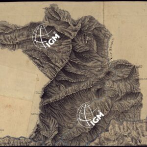 CARTA ORIGINALE LEVATA SUL TERRENO ALLA SCALA 1:20 000 CHE DALLA VALLE DI BLORA SI ESTENDE FINO AL MARE E DALLA VESUBIA SINO AI CONFINI DELLA FRANCIA SUL FIUME VAR E PARTE DELL'ESTERON - FOGLIO 4.