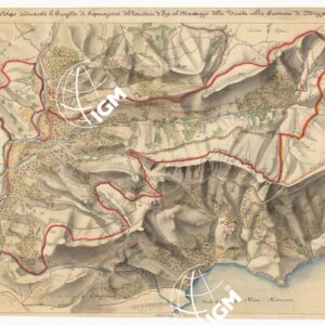 TIPO INDICANTE IL PROGETTO DI SEPARAZIONE DELLA TERRITORIO DI EZA COL MASAGGIO DELLA TRINITA' NELLA PROVINCIALE DI NIZZA