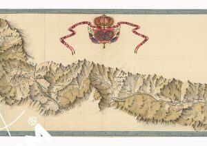 CARTA GEOGRAFICA DELLA REALE STRADA DI NIZZA