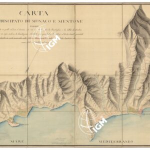 CARTA DEL PRINCIPATO DI MONACO E MENTONE