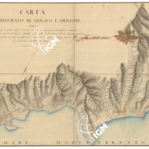 CARTA DEL PRINCIPATO DI MONACO E MENTONE