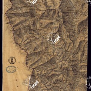 PIANO TOPOGRAFICO DEL CONTADO DI NIZZA DISEGNATO D'ORDINE DI S.E. MARCHESE DI FAVERGES T.E GENERALE, GOVERNATORE, E COMANDANTE G.LE DELLA DIVISIONE DI CUNEO 1832 - FOGLIO 3.
