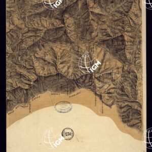 PIANO TOPOGRAFICO DEL CONTADO DI NIZZA DISEGNATO D'ORDINE DI S.E. MARCHESE DI FAVERGES T.E GENERALE, GOVERNATORE, E COMANDANTE G.LE DELLA DIVISIONE DI CUNEO 1832 - FOGLIO 13.