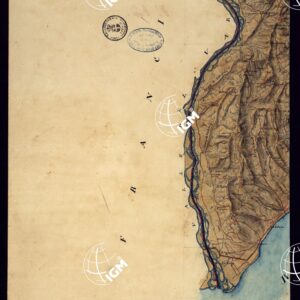 PIANO TOPOGRAFICO DEL CONTADO DI NIZZA DISEGNATO D'ORDINE DI S.E. MARCHESE DI FAVERGES T.E GENERALE, GOVERNATORE, E COMANDANTE G.LE DELLA DIVISIONE DI CUNEO 1832 - FOGLIO 14.