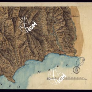 PIANO TOPOGRAFICO DEL CONTADO DI NIZZA DISEGNATO D'ORDINE DI S.E. MARCHESE DI FAVERGES T.E GENERALE, GOVERNATORE, E COMANDANTE G.LE DELLA DIVISIONE DI CUNEO 1832 - FOGLIO 16.