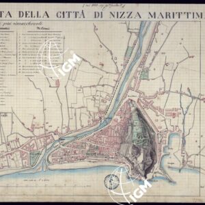 PIANTA DELLA CITTA' DI NIZZA MARITTIMA.