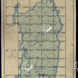 ATLANTE DELL'ISOLA DI SARDEGNA ALLA SCALA DI 1 AL 50.000 - QUADRO D'UNIONE A COLORI CON VELINA.