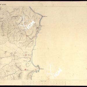 ATLANTE DELL'ISOLA DI SARDEGNA ALLA SCALA DI 1 AL 50.000 - FOGLIO XXIX TORTOLI.