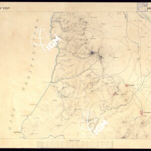 ATLANTE DELL'ISOLA DI SARDEGNA ALLA SCALA DI 1 AL 50.000 - FOGLIO XXXV ARQUENTU.
