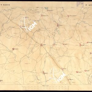 ATLANTE DELL'ISOLA DI SARDEGNA ALLA SCALA DI 1 AL 50.000 - FOGLIO XXXVI PORTA ACCUZZA.