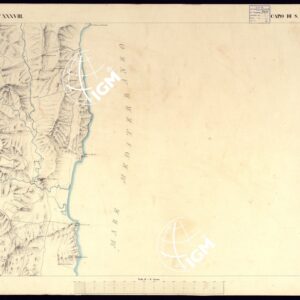 ATLANTE DELL'ISOLA DI SARDEGNA ALLA SCALA DI 1 AL 50.000 - FOGLIO XXXVIII CAPO DI SAN LORENZO.