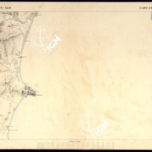 ATLANTE DELL'ISOLA DI SARDEGNA ALLA SCALA DI 1 AL 50.000 - FOGLIO XLII CAPO FERRATO.