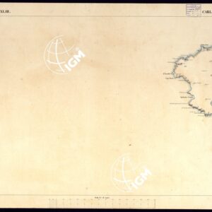 ATLANTE DELL'ISOLA DI SARDEGNA ALLA SCALA DI 1 AL 50.000 - FOGLIO XLIII CARLOFORTE.