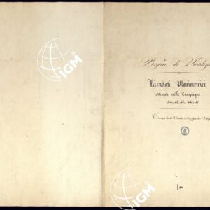 RISULTATO DEI LAVORI PLANIMETRICI OTTENUTI NELLE CAMPAGNE 1841. 42. 43. E 44.