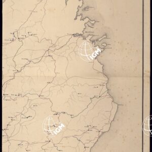 CARTA COROGRAFICA STRADALE DELLA PROVINCIA DI SASSARI A TUTTO IL 1881 SCALA DI 1:.150.000 - FOGLIO EST