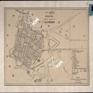 PIANTA DELLA CITTA' DI ALGHERO.