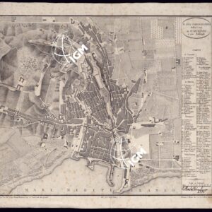 PIANO TOPOGRAFICO DELLA CITTA DI CAGLIARI E SUOI SOBBORGHI.