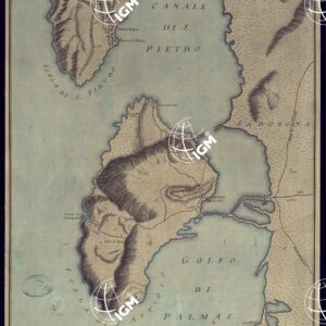 CARTA DELLE DUE ISOLE, S. PIETRO, S. ANTIOCO, CON PARTE DELLE SARDEGNA. LEVATA L'ANNO 1792. DALL'AB.LIRELLI GEOGRAFO DI S. M. E DELL'ACAD. R. DELLE SCIENZE.